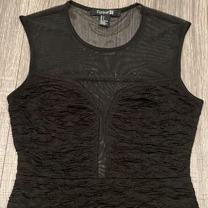 Forever 21 Sheer Little Black Dress